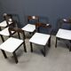 Vintage Brutalist Dining Chairs, Set of 6 - 1960s