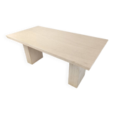 Vintage travertine dining table, 1970s