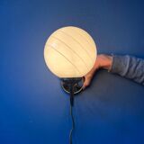 Set of 2 wall lights Hollywood Regency opal glass