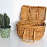 Wicker basket, picnic basket