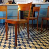Set of 4 Horgen-Glarus Art Deco chairs