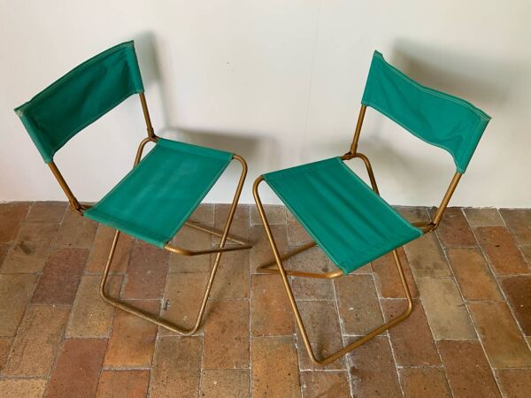 Paire de chaises de camping