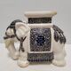 Eléphant en céramique porte-plante