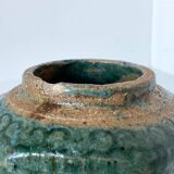 Pot à gingembre couvert en terre cuite glaçurée. Travail ancien de Chine du Sud ou du Vietnam.