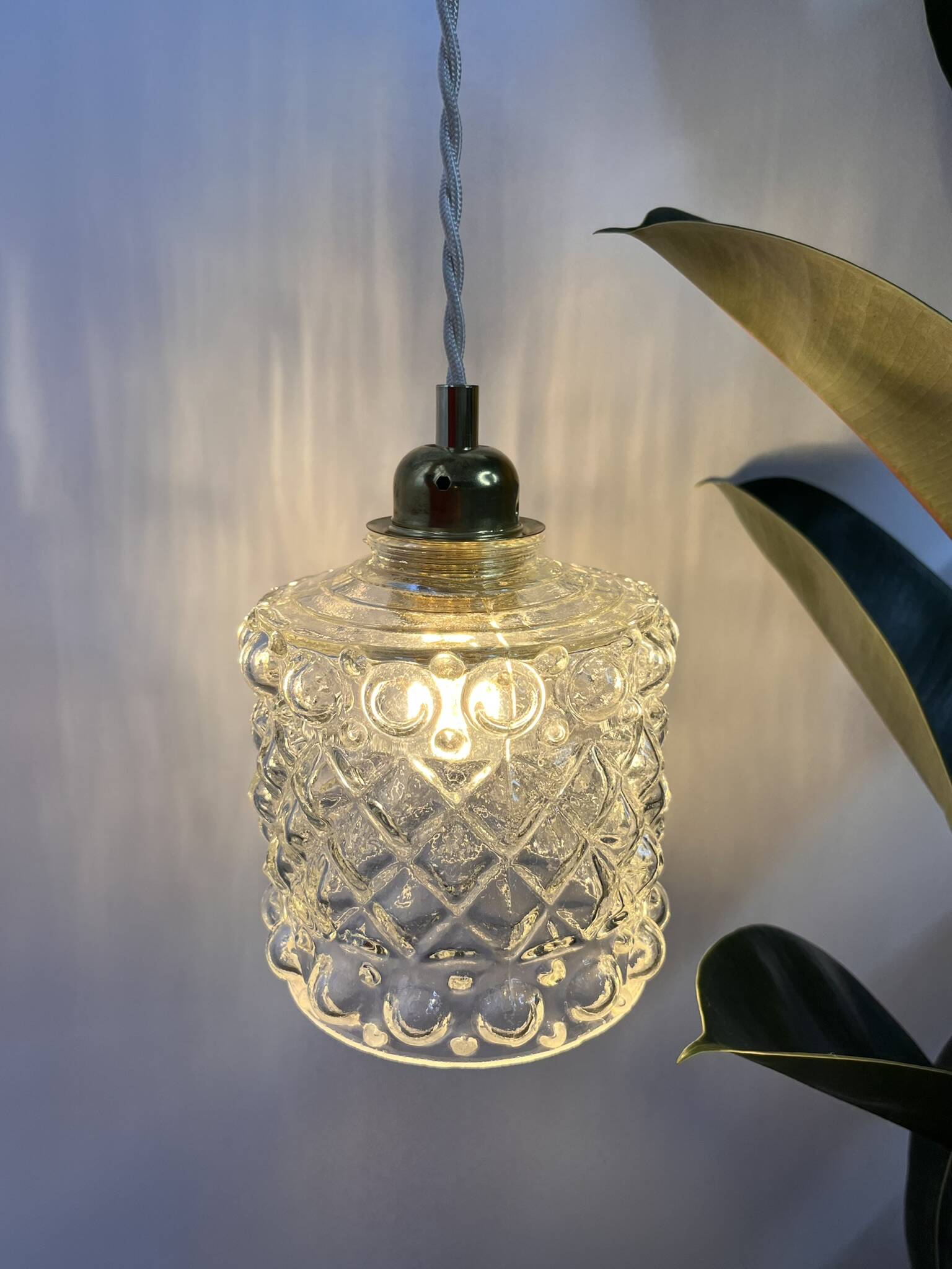 Bubble glass pendant light - Béa model