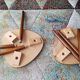 Duo plant holders formica, vintage tripod