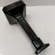 Black glass candlestick