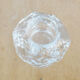 Moulded glass candle holder