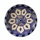 Cobalt blue Moroccan plate