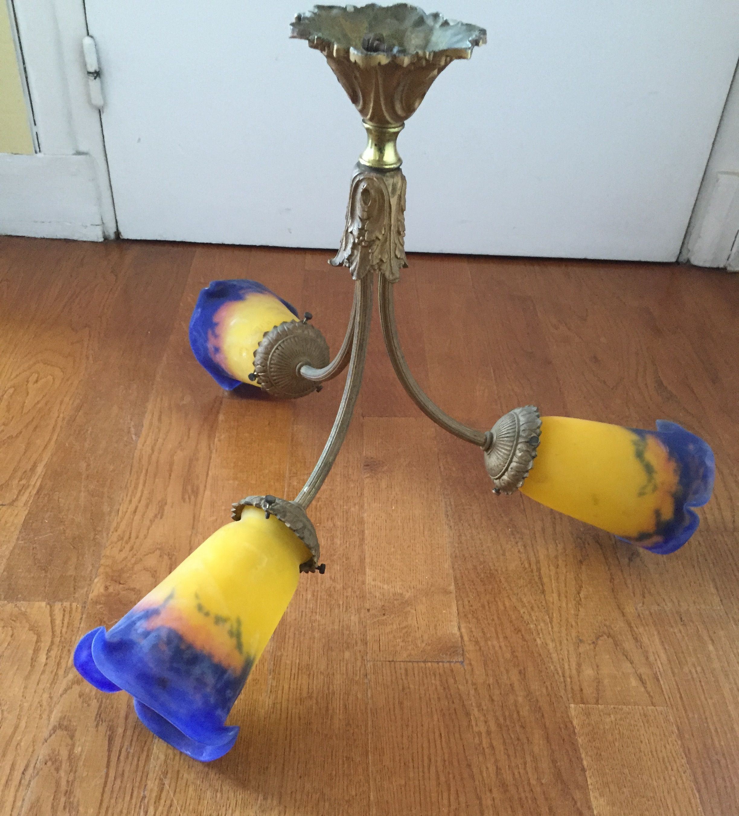 Muller chandelier era art nouveau