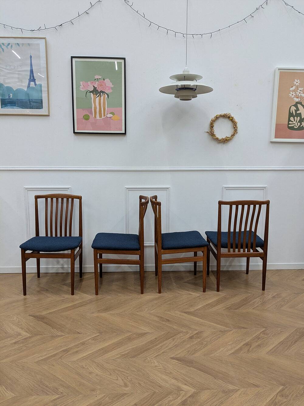 4 chaises vintage