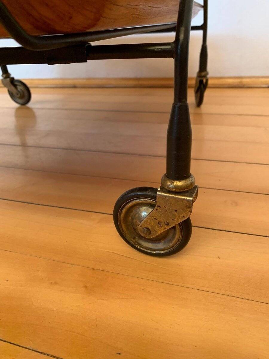 Swedish bar trolley by Paul Nagel for JIE Gantofta, 1950s