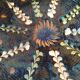 Large handcrafted glazed bowl – radiant floral decoration