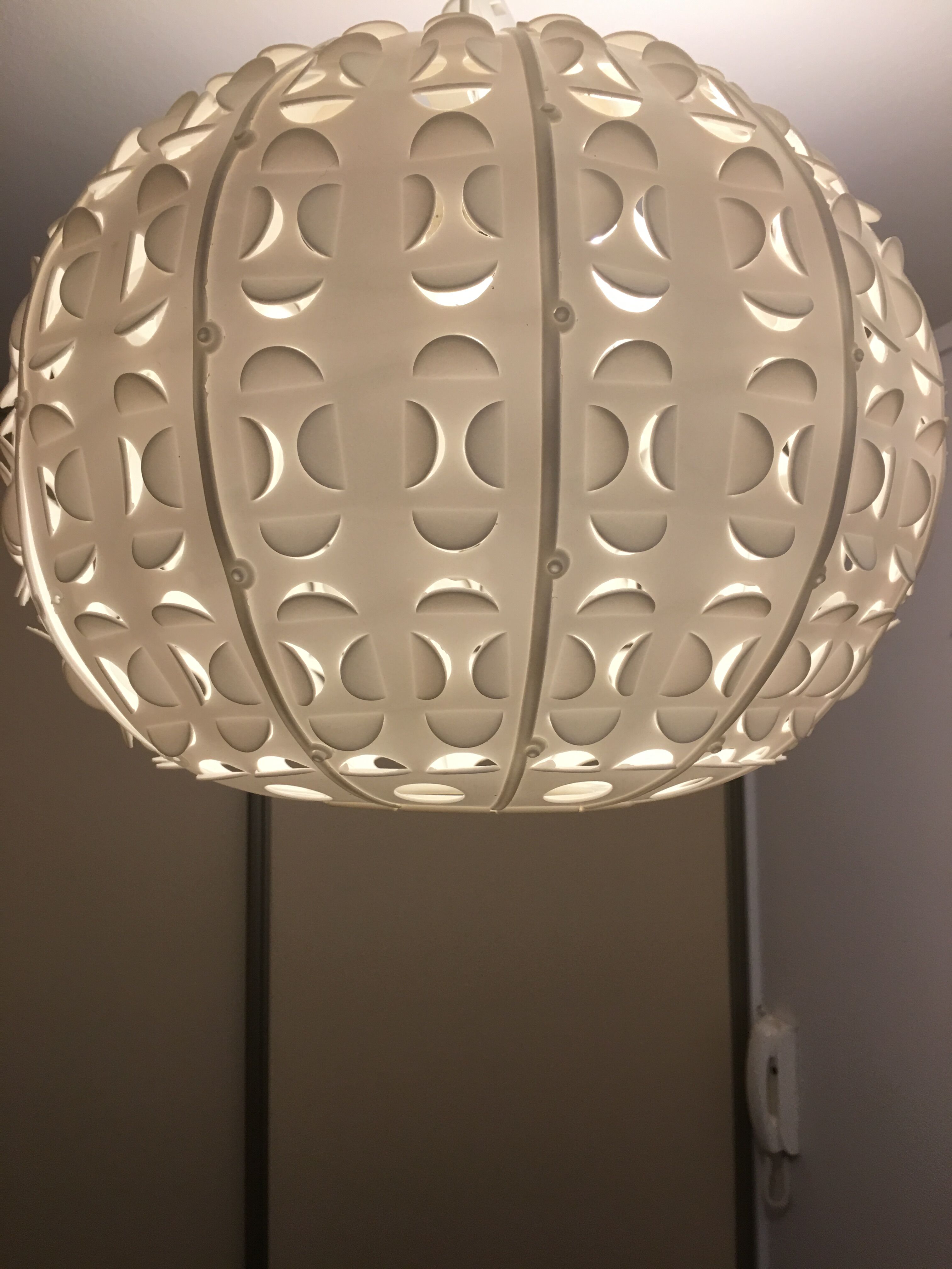 Ball space age hanging lamp 1970