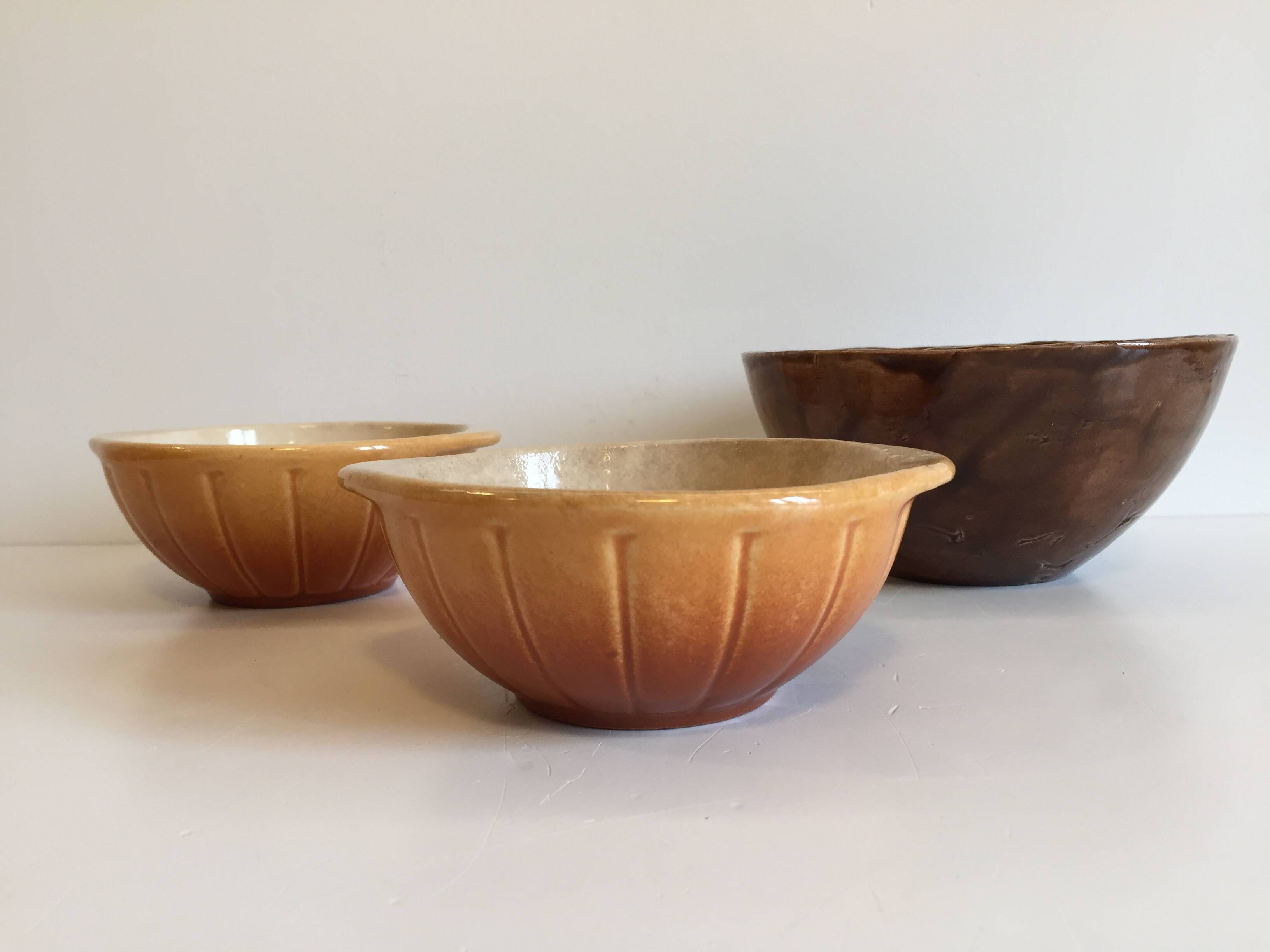 Antique Bowls with Handles DUROFEU / SDEL