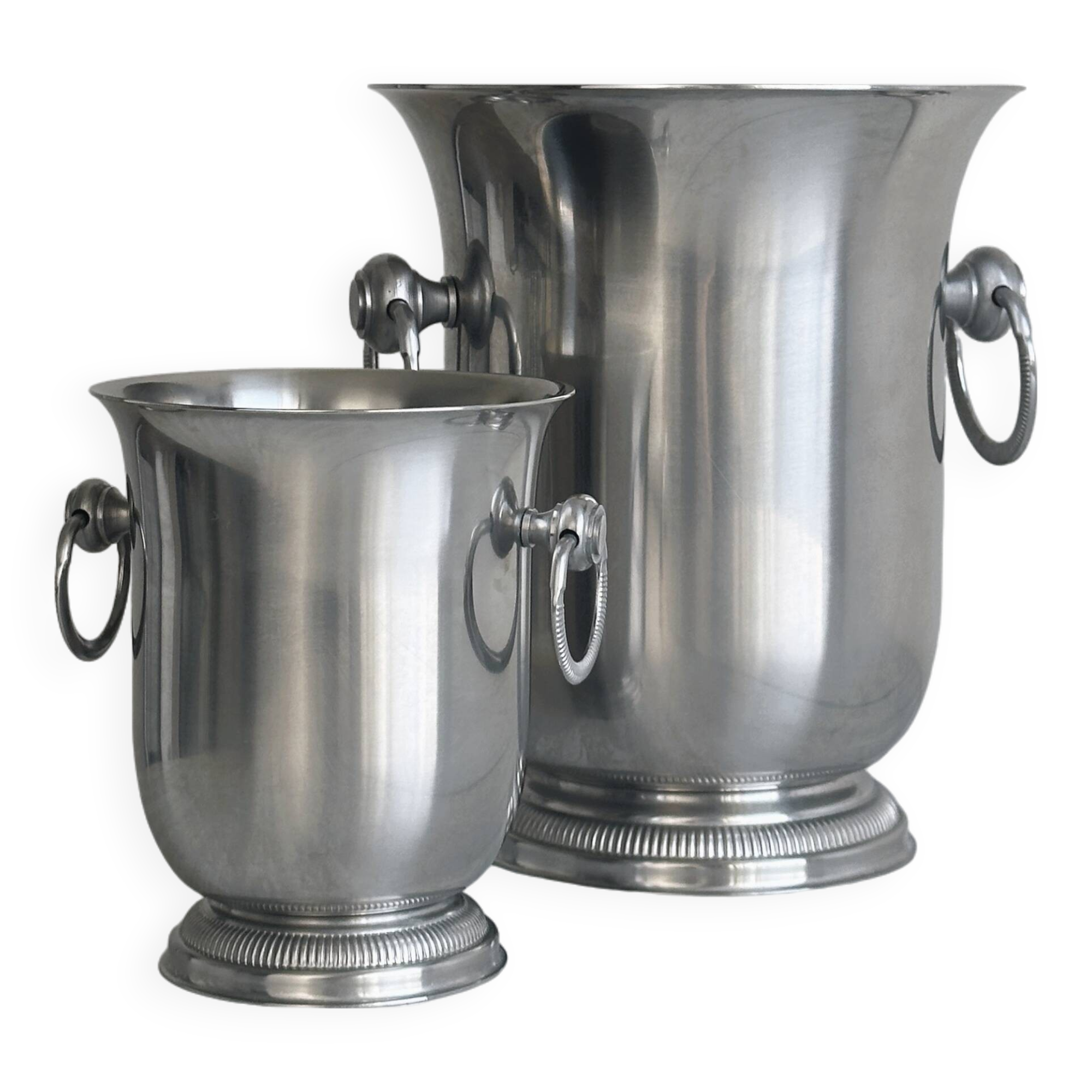 Jean Couzon champagne bucket and ice bucket set