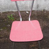 Set of 2 chairs in formica Red