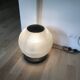Lampe importante industrielle sur platine et roulettes