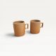 Set of 2 stoneware mugs from the 70s Brenne.