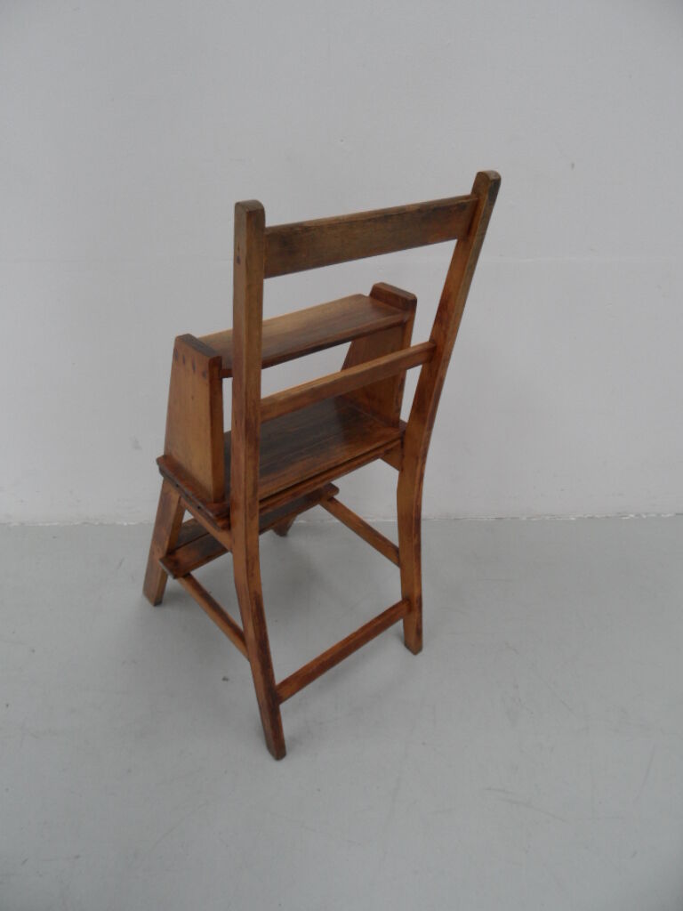 Antique library stairs / chair