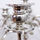 Large silver metal candlestick, groom candlestick