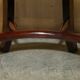 Chesterfield captain's armchair William IV in restored leather with hardwood.