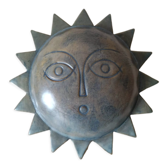 Ceramic sun 60s Jean Varoqueaux