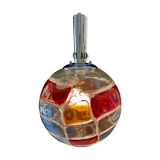 Suspension Globe Mazzega verre Murano bicolore