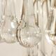 Ceiling lamp "Venini" of crystals. Italy 1970s
