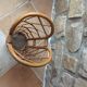 Porte-parapluie en rotin vintage