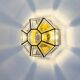 Mid-Century Glass & Iron Flush Mount/Ceiling Light from Limburg, Germany, 1960s