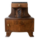 Art Deco bedside table in wood and marble