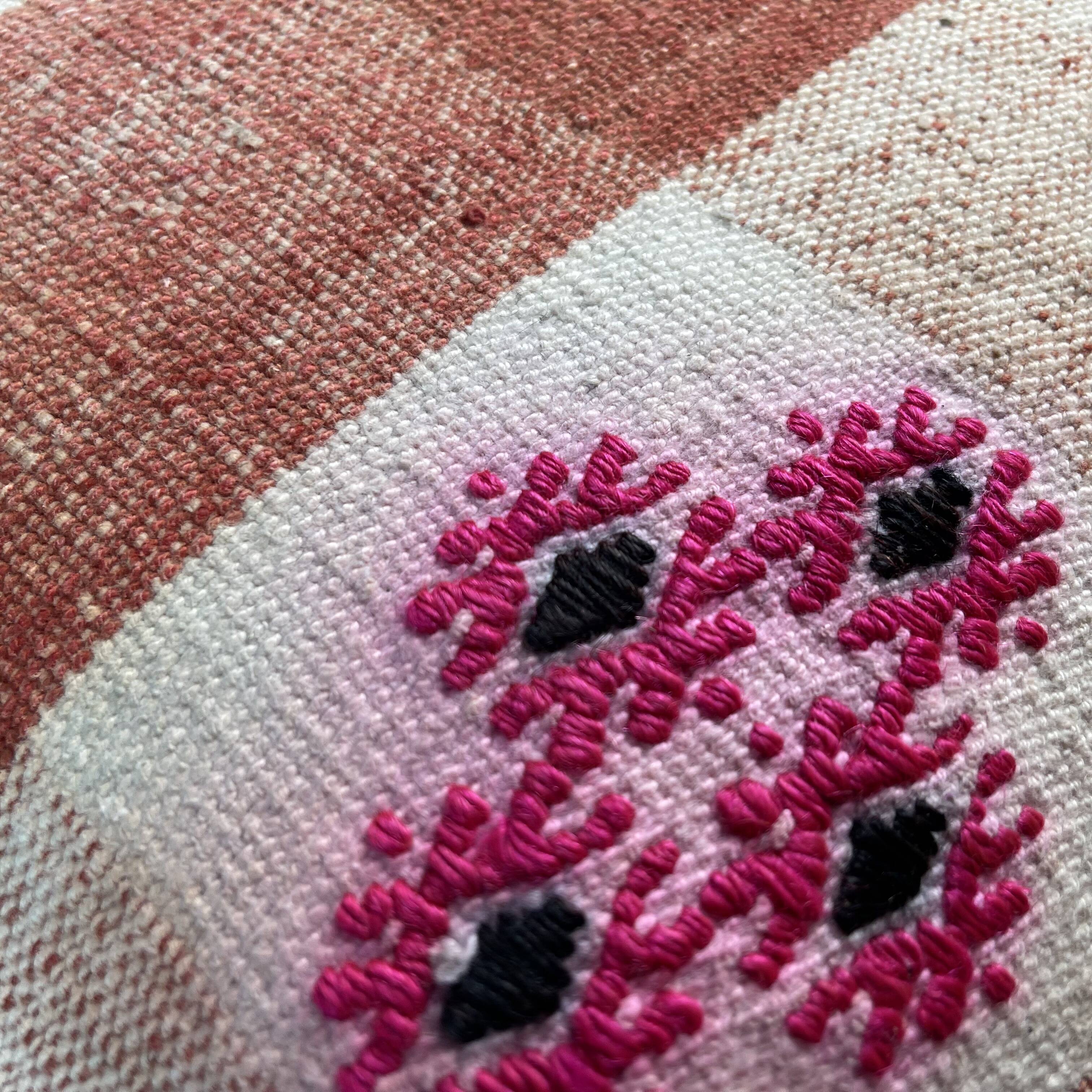 Vintage turkish handmade cushion cover , 30 x 50 cm