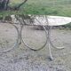 Designer table from the 70s, smoked glass top, chrome base