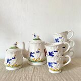 Slurry tea set geese 80s