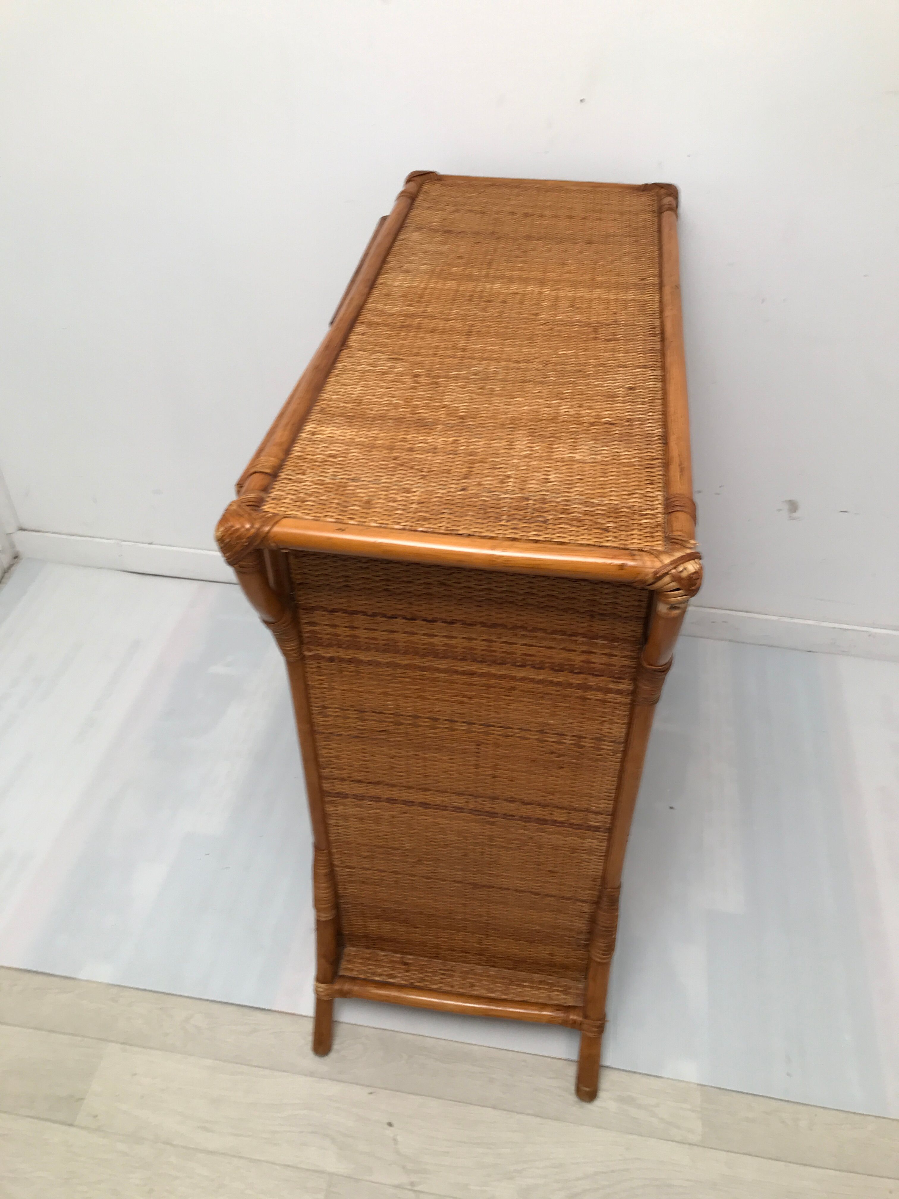 Rattan dresser 1960s