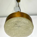 Mid-century Stilnovo brass pendant light from 50s