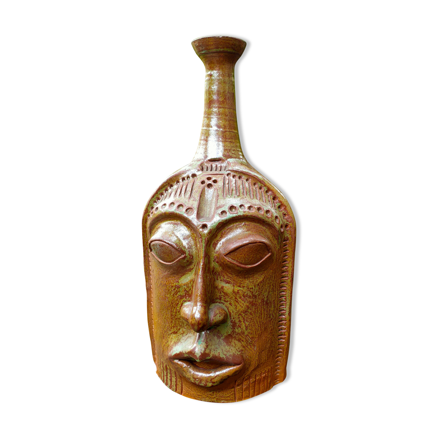 Ceramic depicting a stylized face