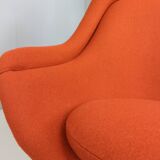 Early bronze lounge chair by Warren Platner for Knoll 1960s in rust red