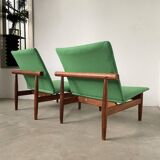 Pair of Finn Juhl Armchair model “Japan” France & Son