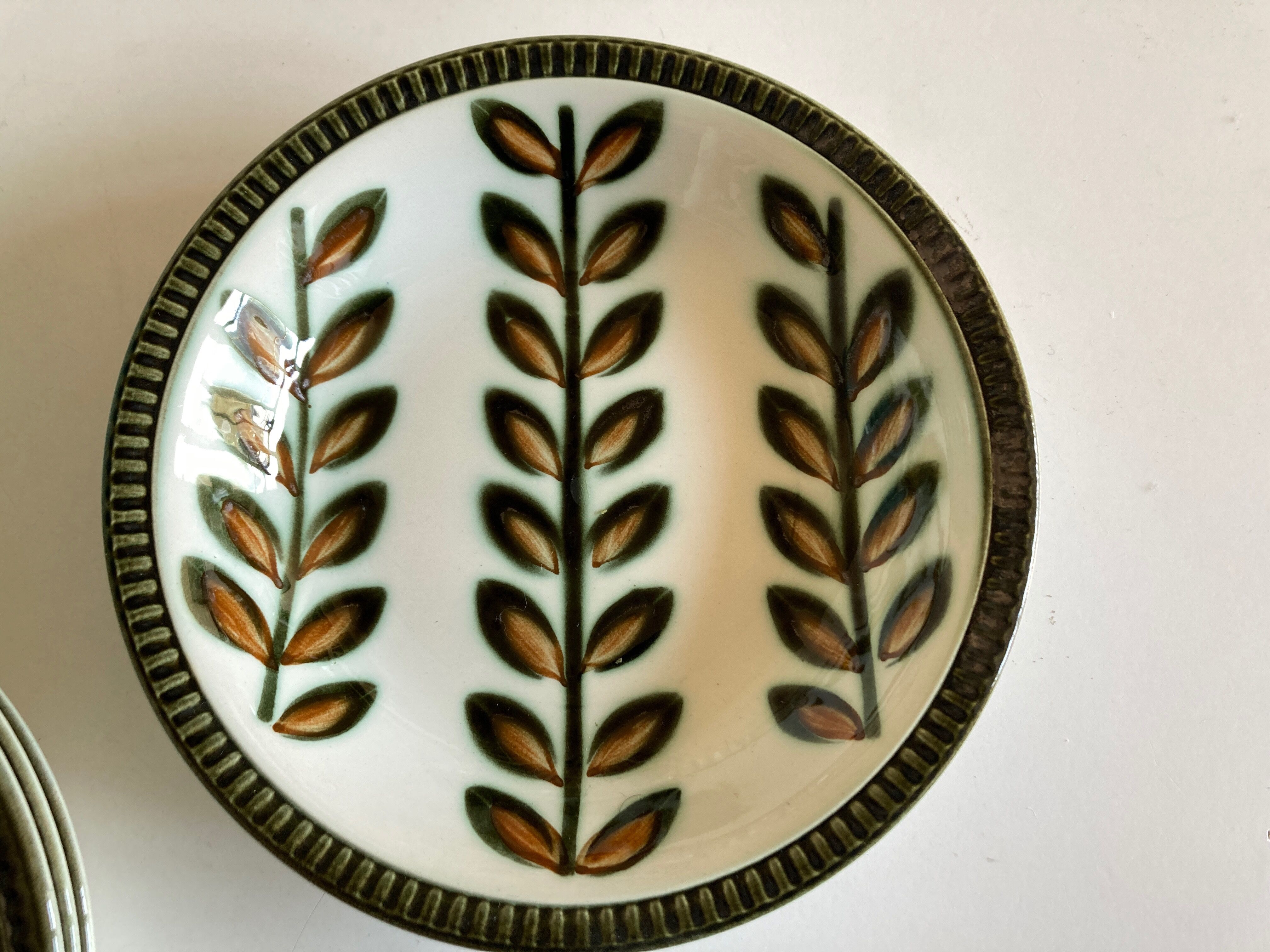 Set of 5 plates cap Rambouillet 1960 de Boch 1841 1966