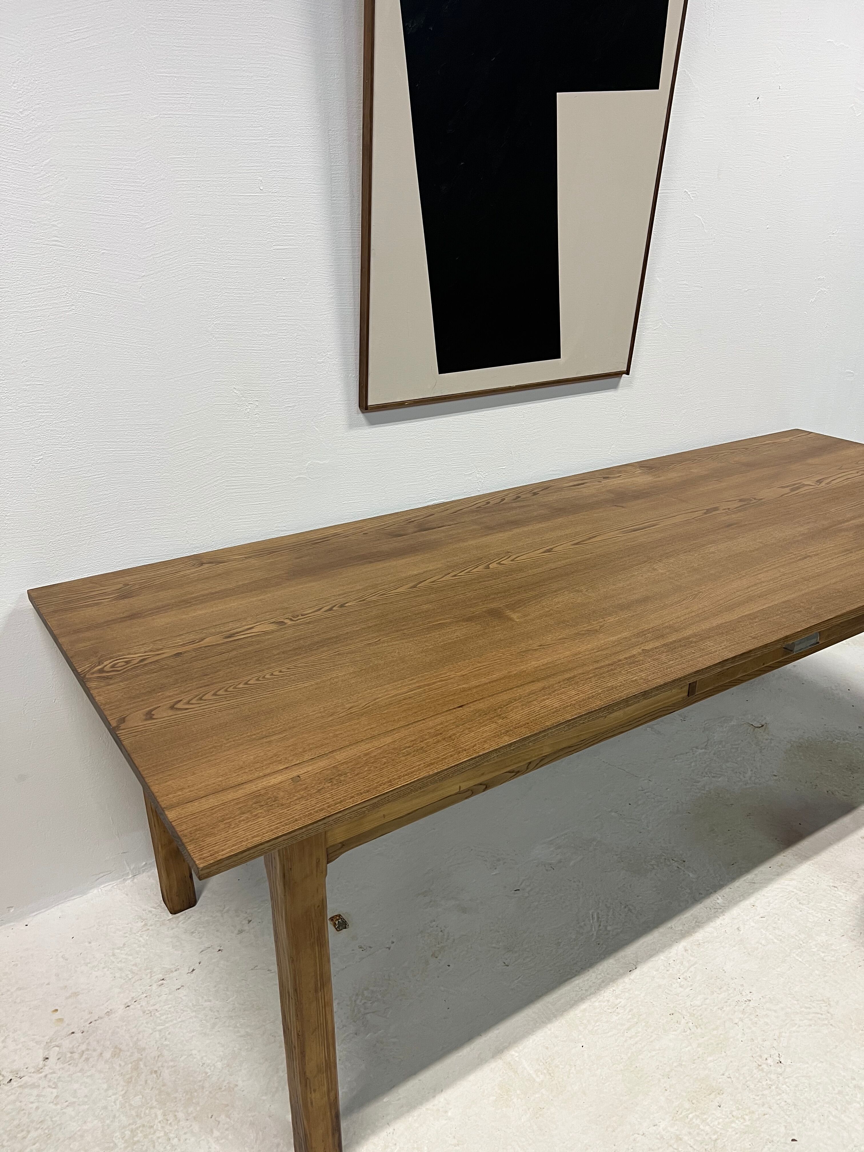 Oak and pine farmhouse table