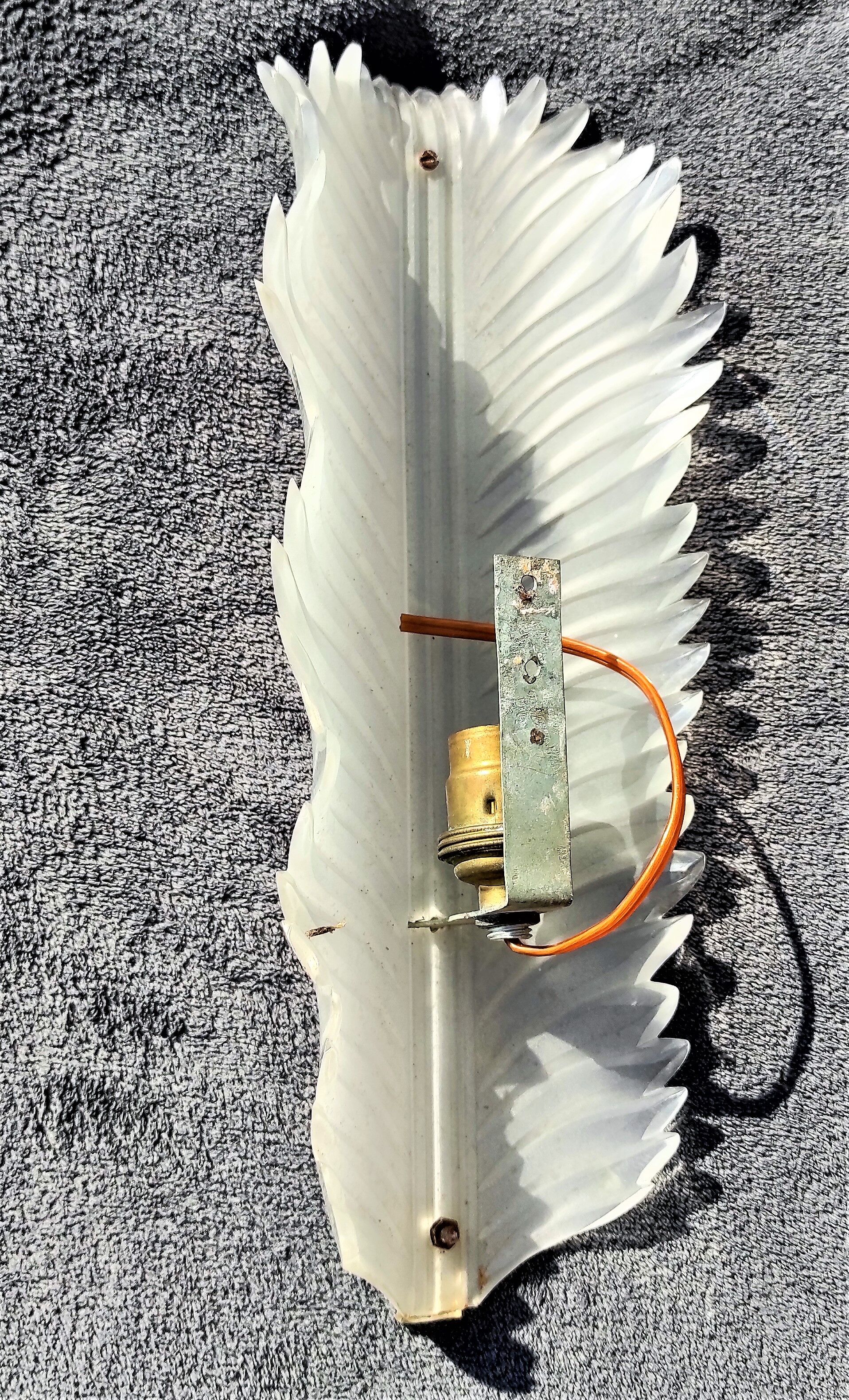 Plexiglas wall lamp circa 1940/1950