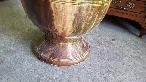 Large glazed terracotta flower pot Boisset Anduze 2002