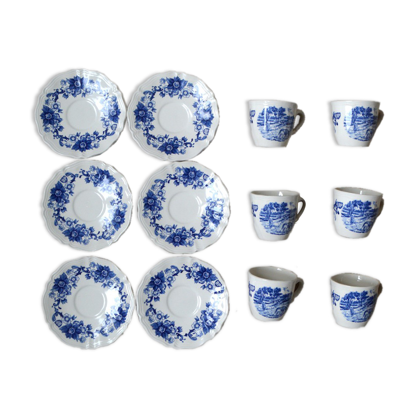 6 cups Sarreguemines