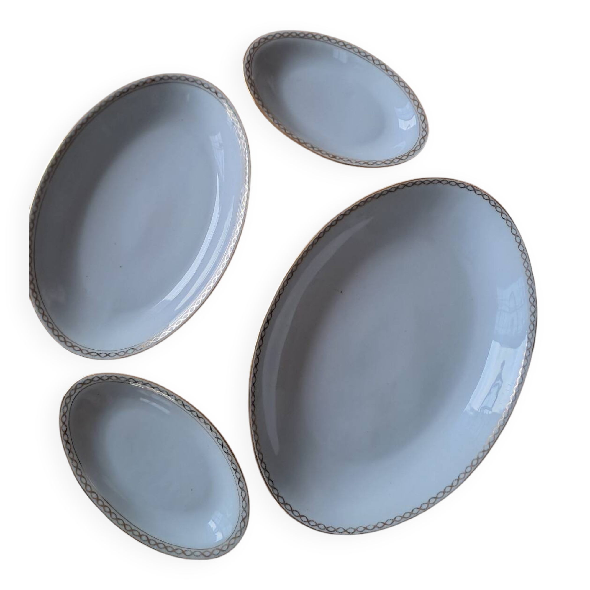 Lot plats ovales anciens Limoges