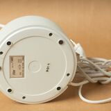 Desk table lamp vintage design 1980 reclining remote arm white