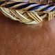Woven earthenware fruit bowl in the spirit of Vallauris.