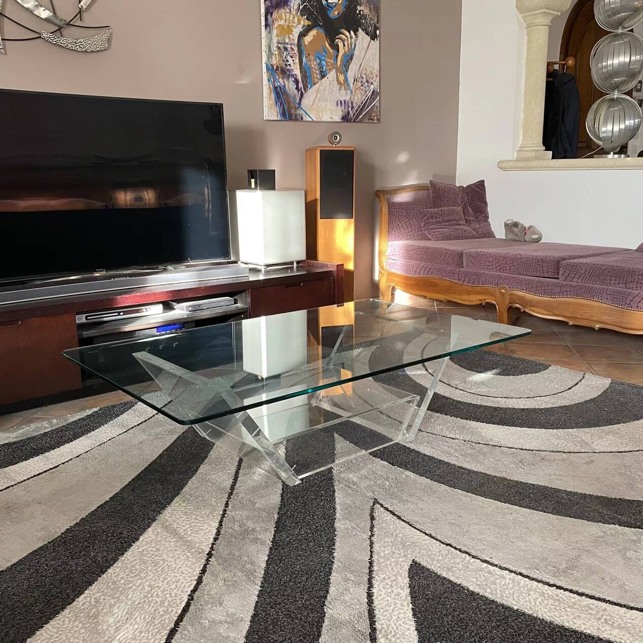 David Lange coffee table 1980. 120x70.