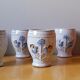 Tasses en céramique Van Melle oiseaux